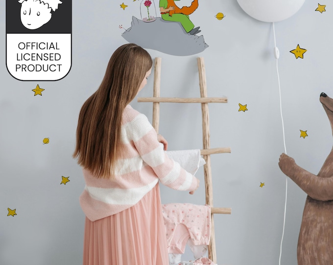 Little Prince Rose Wall Stickers | Official Licensed Nursery Decals | Kids Room Decor | Eco-Friendly