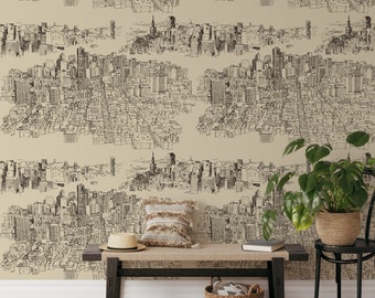 New York Skyscraper Wallpaper, NYC Cityskyline Wall Art