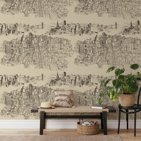 New York Skyscraper Wallpaper, NYC Cityskyline Wall Art