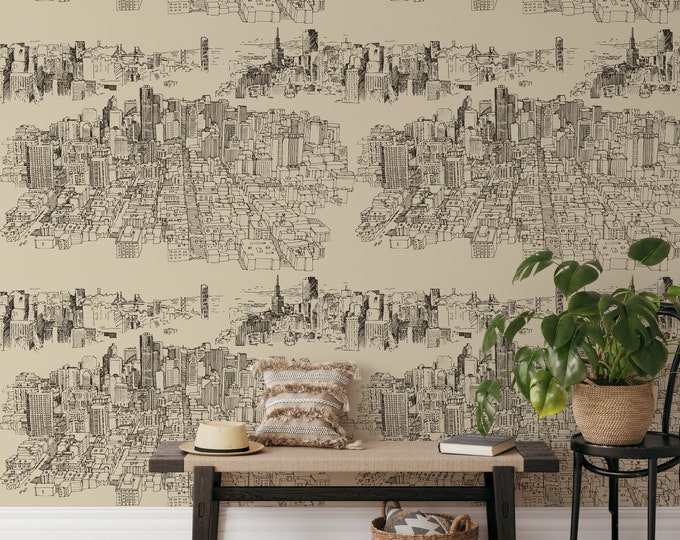 New York Skyscraper Wallpaper, NYC Cityskyline Wall Art