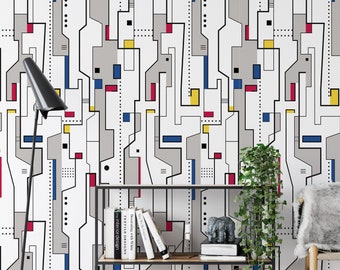 Circuit Board Electronic Wallpaper, Modern Art Wall Decor