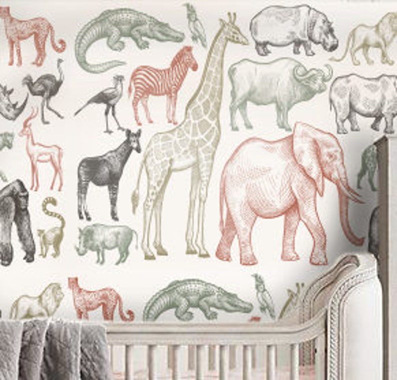 Animals Wallpaper Children Wallpaper Kids Wallpaper for Bedroom