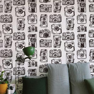 Carta da Parati Macchine Fotografiche in Bianco e Nere