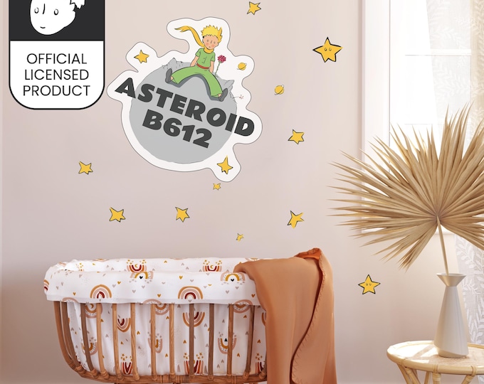 Little Prince Asteroid B612 Wall Stickers | Official Licensed Nursery Decals | Kids Room Decor | Eco-Friendly