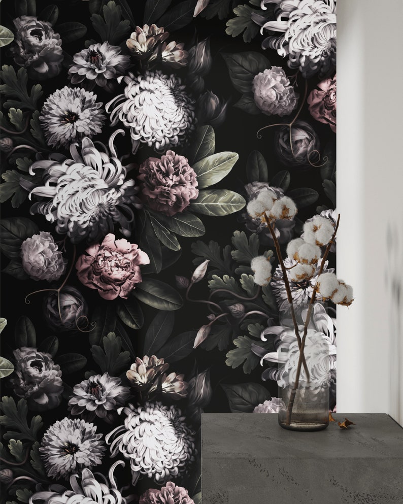 Carta Da Parati Floreale 3D - Design Moderno E Naturale, Per Soggiorno, Camera O Cucina - Foto 3