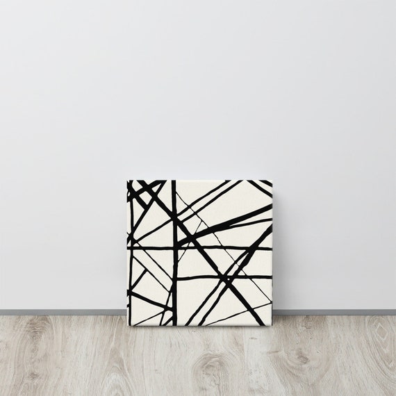 Geometric Art Deco Canvas useful gifts also for coffee bar decor, aesthetic framed home inspo