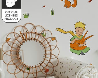 Official Little Prince Fox Friendship Wallpaper - Autumn Leaves Pattern for Kids Room & Nursery Decor