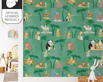 Official Little Prince Animals Wallpaper - Safari Zoo Pattern for Kids Room, Nursery & Playroom Decor