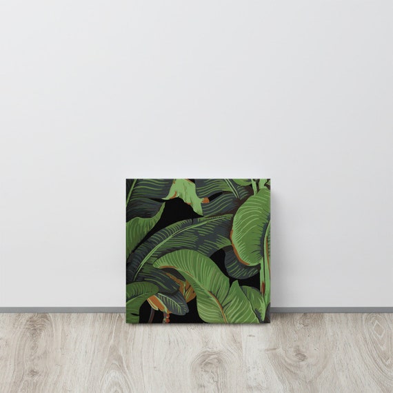 Banana Leaf Print Canvas