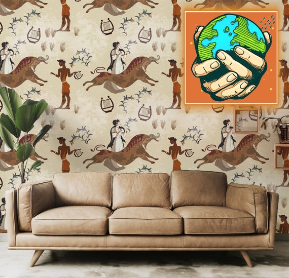 Ancient Greek Mythology Wallpaper, Classic Old Greek Wall Deco