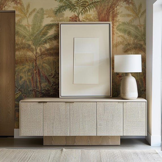 Tropical Jungle Wallpaper Mural - Vintage Botanical Rainforest Design on Eco-Friendly Paper, Perfect for Nature Lovers & Home Decor