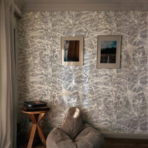 Carta da parati effetto Acqua e Onde Grigia Design Moderno Industrial Chic Increspature