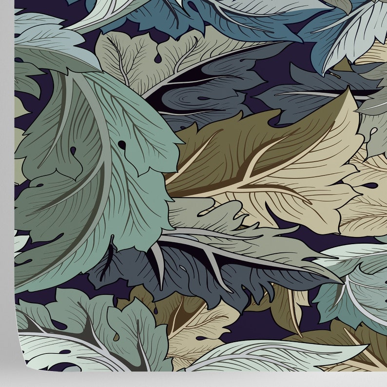 Art Nouveau Wall Décor Vintage Wallpaper for Victorian Style Etsy Canada