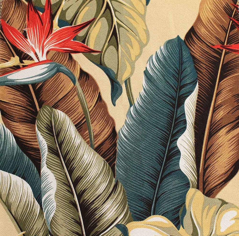 Tropical Vintage Wallpaper Etsy