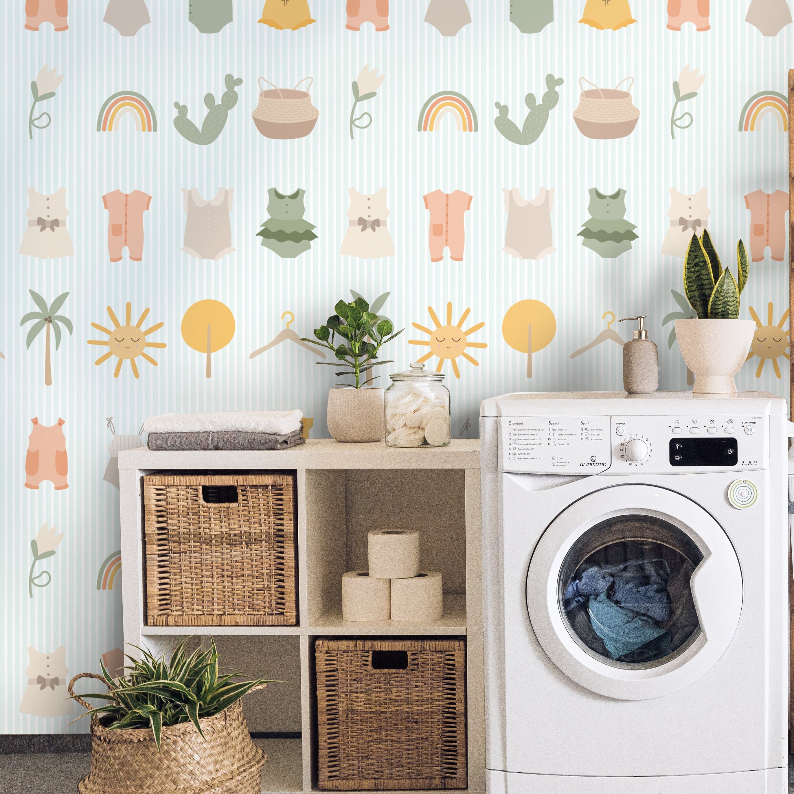 Buy Wallpaper Laundry Room Online In India  Etsy India