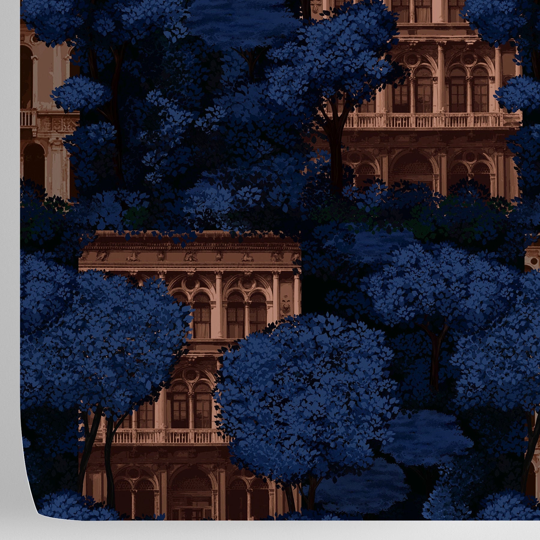 Wallpaper Vintage, Architecture Print, Antique Wall Mural, Living Room