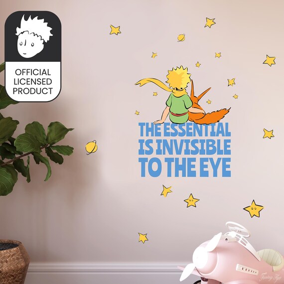 Little Prince Essential Wall Stickers | Official Licensed Nursery Decals | Kids Room Decor | Eco-Friendly