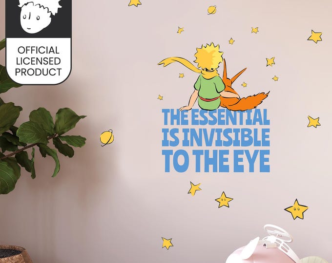 Little Prince Essential Wall Stickers | Official Licensed Nursery Decals | Kids Room Decor | Eco-Friendly