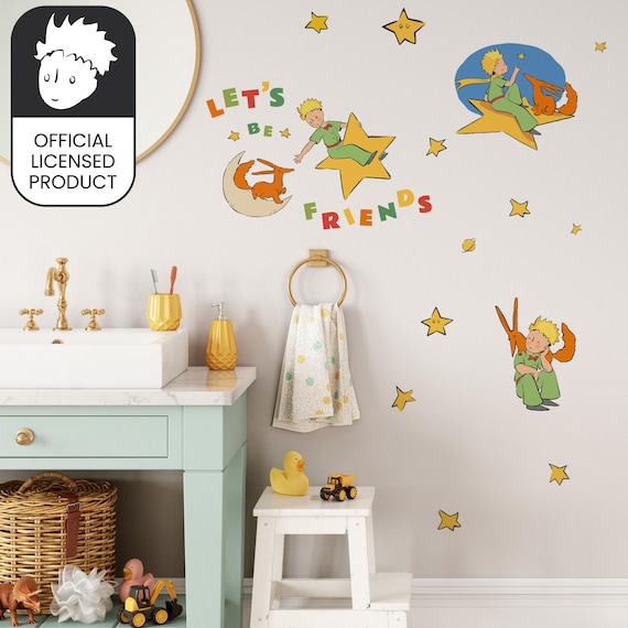Little Prince Friends Wall Stickers | Official Licensed Nursery Decals | Kids Room Decor | Eco-Friendly