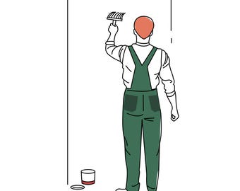 DIY Wallpaper Application Brush for our Removable Wall Art by Wallpapers4Beginners