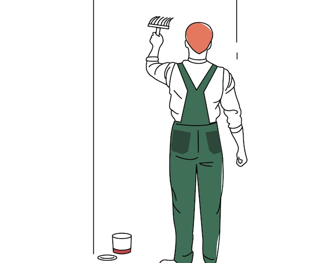 DIY Wallpaper Application Brush for our Removable Wall Art by Wallpapers4Beginners