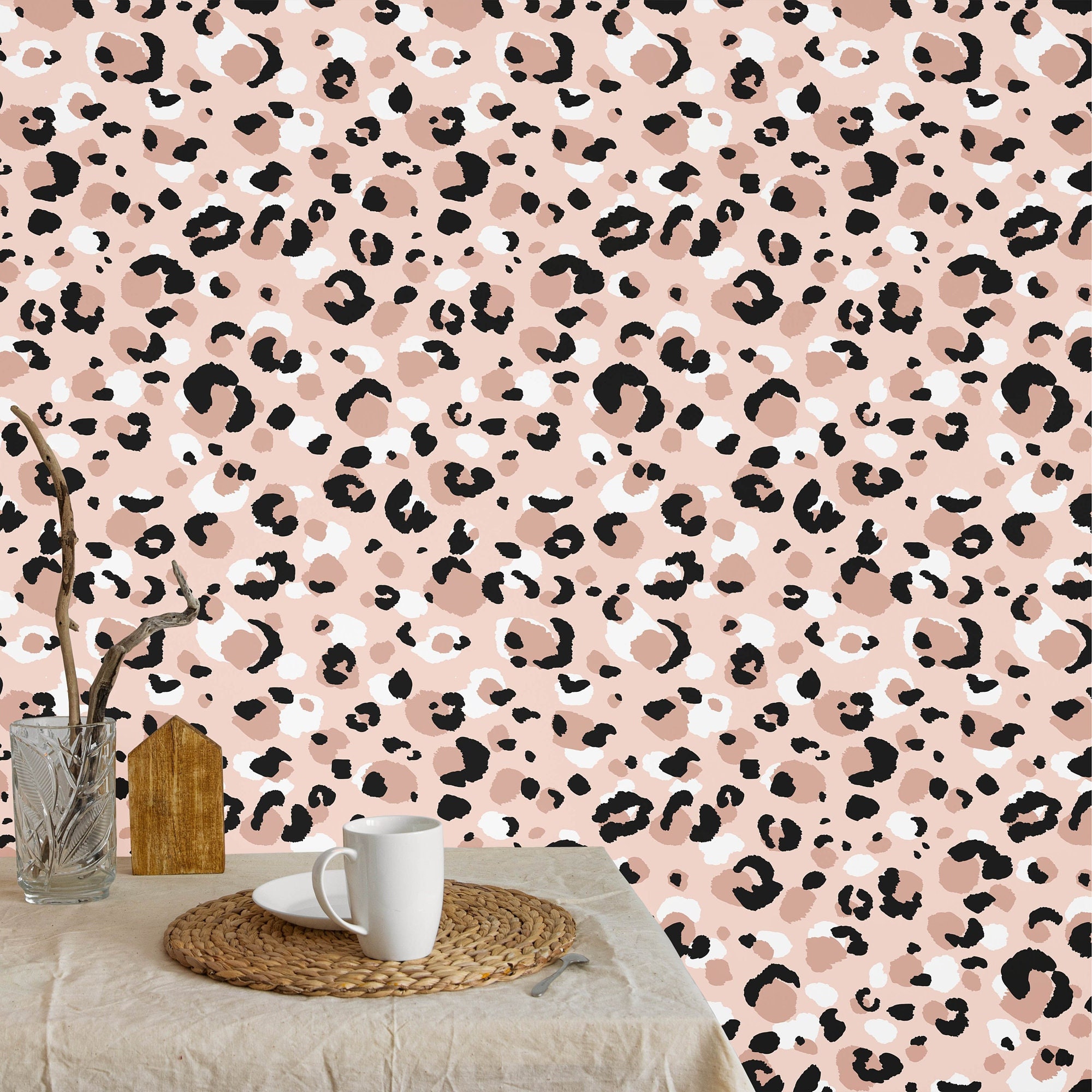 Pink leopard online print wallpaper