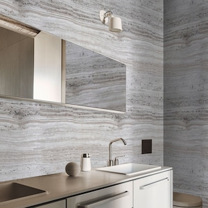Society6 ケース Marble Design White Marble Stone Effect Trendy Wallpaper, Travertine