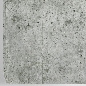 Puede incluir: Primer plano de una superficie de hormig&oacute;n texturizada de color gris claro con un ligero tono verde. La superficie tiene una textura rugosa y desigual con peque&ntilde;as manchas oscuras dispersas.