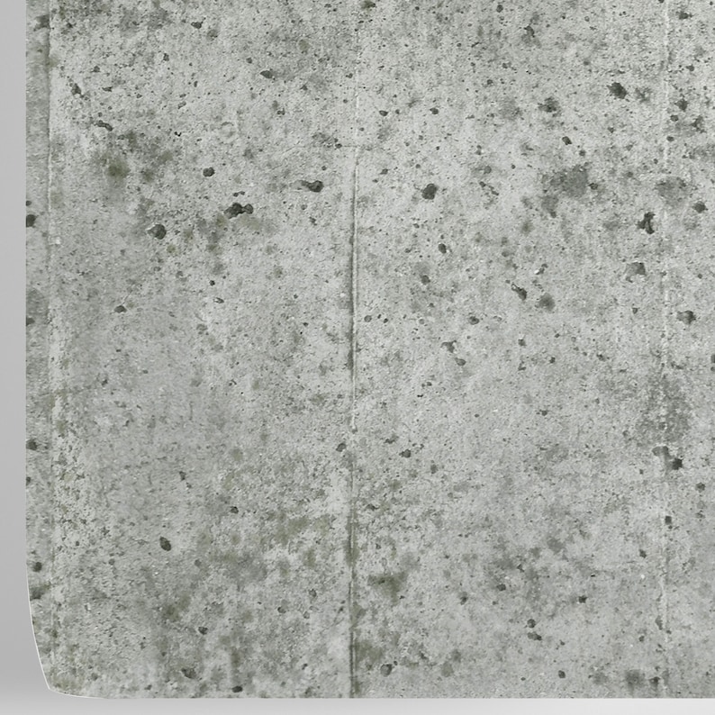 Puede incluir: Primer plano de una superficie de hormig&oacute;n texturizada de color gris claro con un ligero tono verde. La superficie tiene una textura rugosa y desigual con peque&ntilde;as manchas oscuras dispersas.