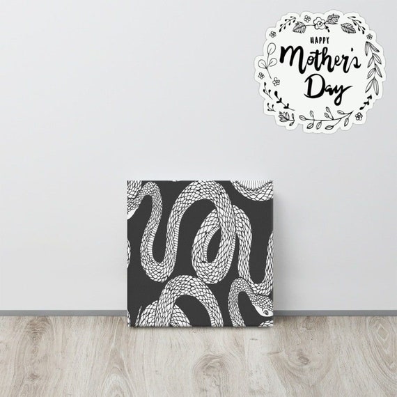 Ouroboros Print Canvas useful gifts also for coffee bar decor, aesthetic framed home inspo