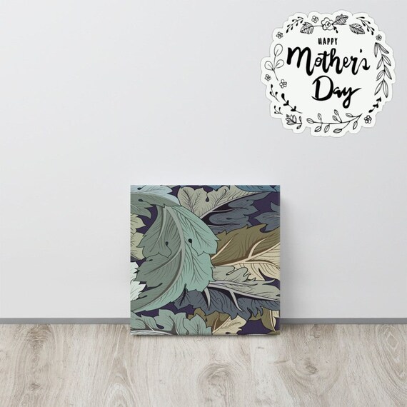 Art Nouveau Canvas useful gifts also for coffee bar decor, aesthetic framed home inspo