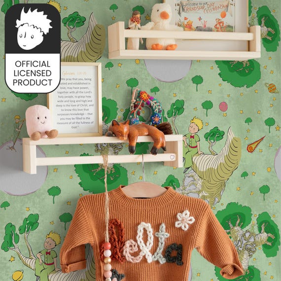 Official Little Prince Baobab Wallpaper - Adventure Story Pattern for Kids Room & Nursery Decor