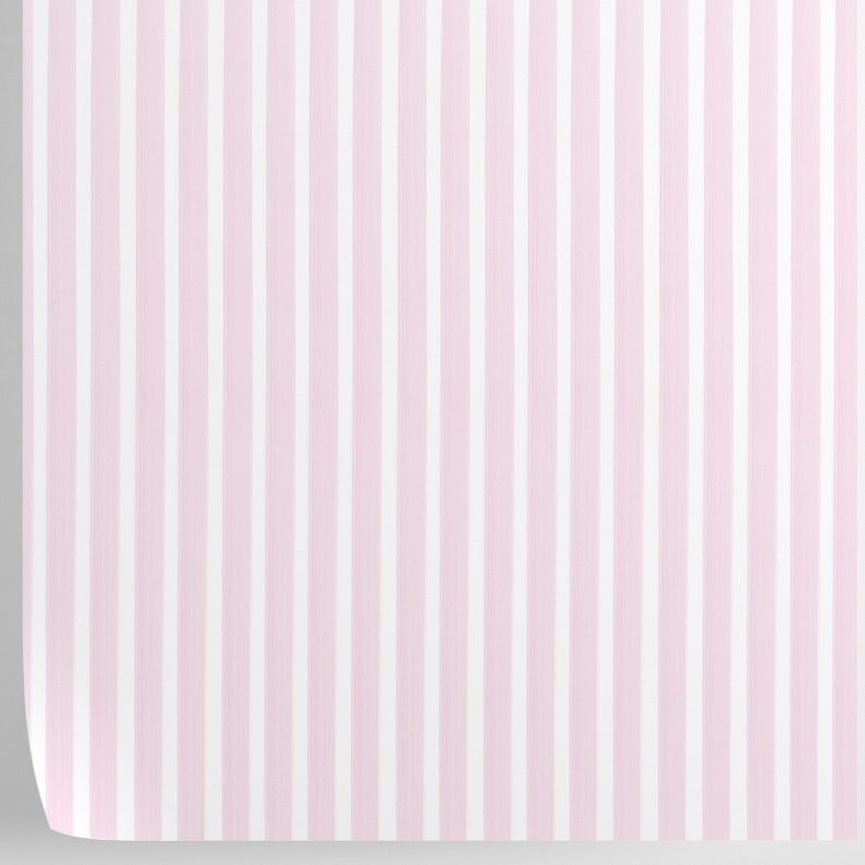 Carta da parati a Righe Rosa e Bianche immagine 6