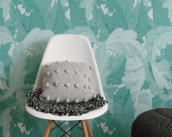 18th Century Victorian Wallpaper, Art Nouveau Wall Decore, Danish Pastel Floral Retro Wall Art