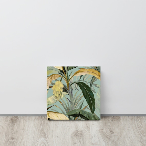 Banana Plant  Canvas useful gifts also for coffee bar decor, aesthetic framed home inspo