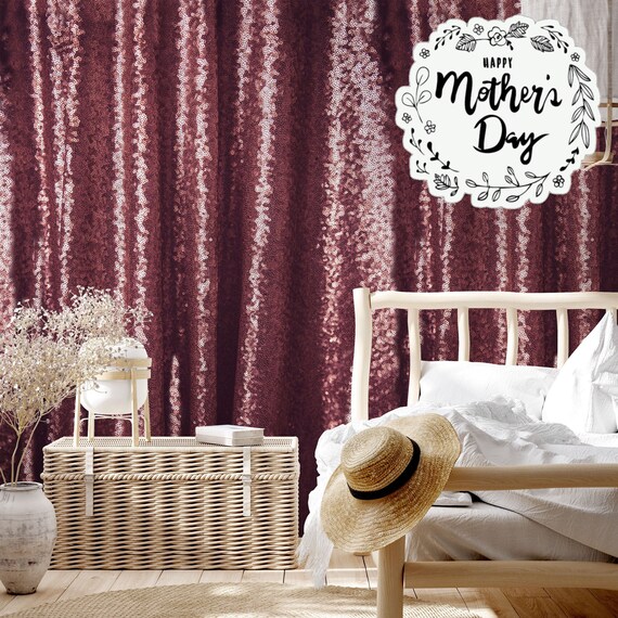 Pink Sequin Curtain Wallpaper - Add Some Glam to Your Space!
