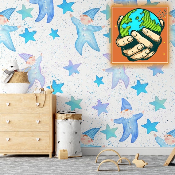 Sweet Dreams Wallpaper, Cute Sleeping Baby for Nursery Decor