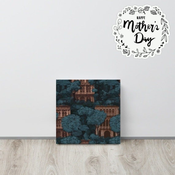 Architecture Print Canvas useful gifts also for coffee bar decor, aesthetic framed home inspo