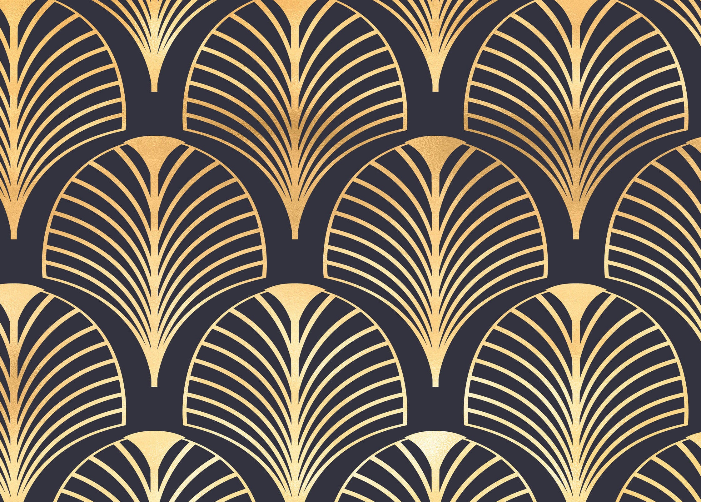 Vintage Inspired Art Deco Wallpaper