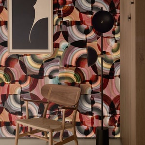 Carta da Parati Stile Colorato, Design Vivace per Decorazione CColori accesiasa