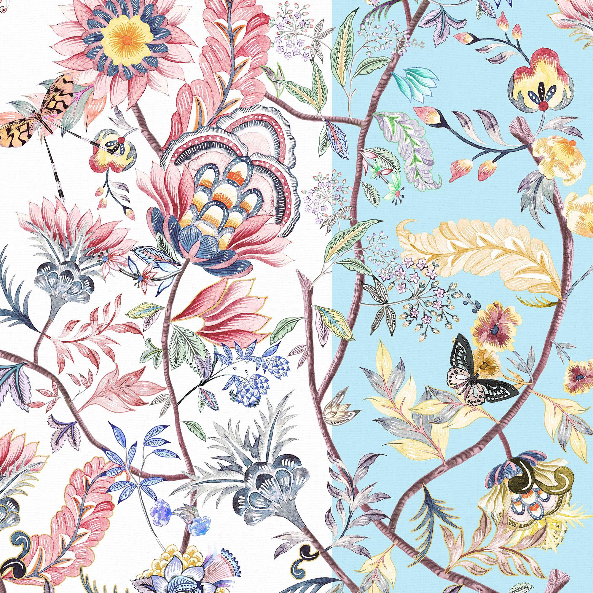 Floral boho wallpaper, Flowers wallpaper, vintage wallpaper