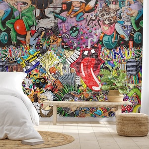 Carta da Parati Graffiti