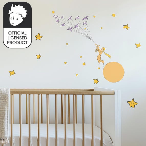 Little Prince Birds Wall Stickers | Official Licensed Nursery Decals | Kids Room Decor | Eco-Friendly