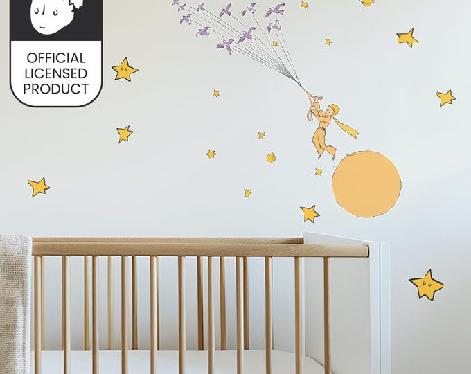 Little Prince Birds Wall Stickers | Official Licensed Nursery Decals | Kids Room Decor | Eco-Friendly