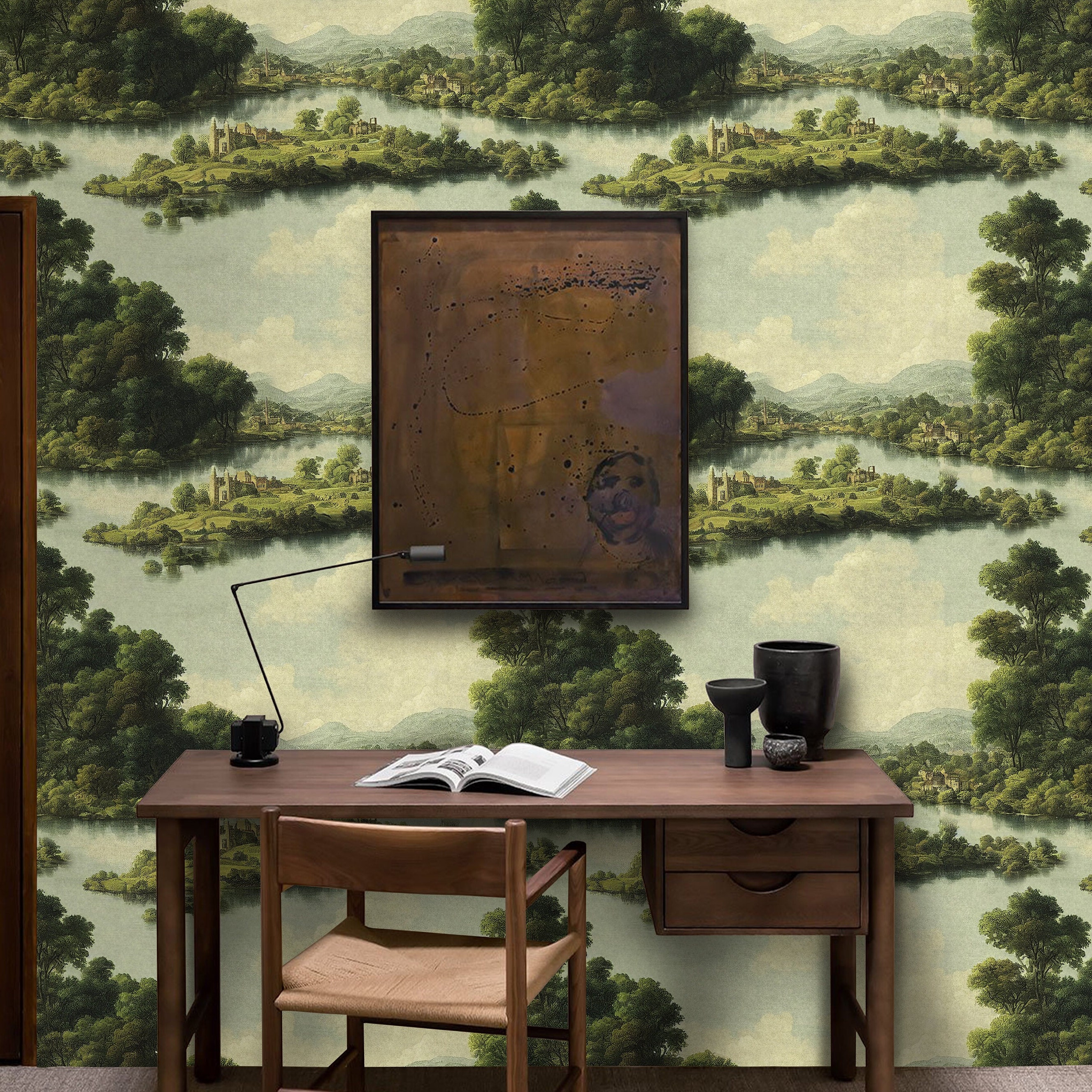 Vintage Landscape Wallpaper