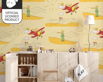 Official Little Prince Desert Scene Wallpaper – Exclusive Licensed Design by Antoine de Saint-Exupéry – Eco-Friendly & Easy to Apply
