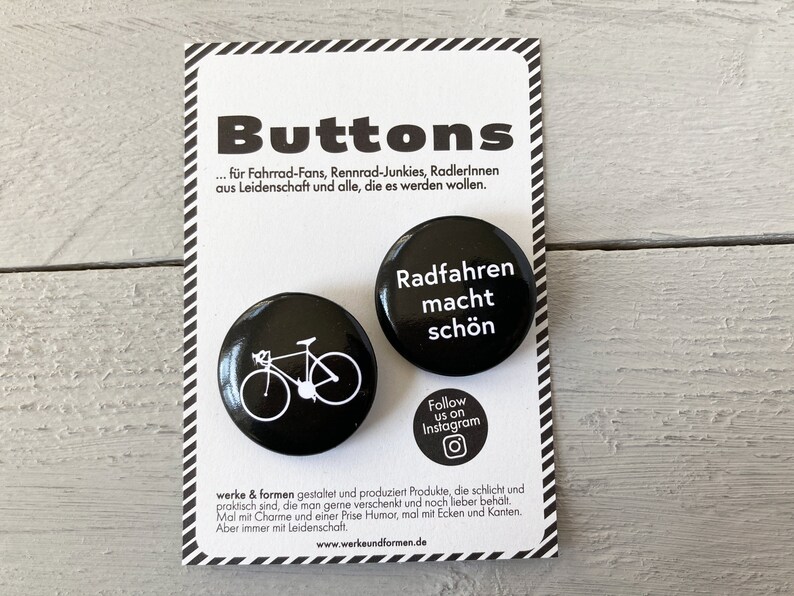 Set of 2 Bicycle Buttons