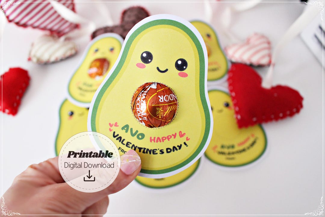 Fullhawl 30 Sets Avocado Valentines For Coworkers Valentine Party Favors Included 30...