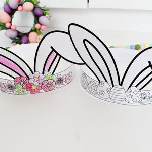 Easter Crafts Activity, Easter Coloring Crown DIY Easter Kids Craft ...