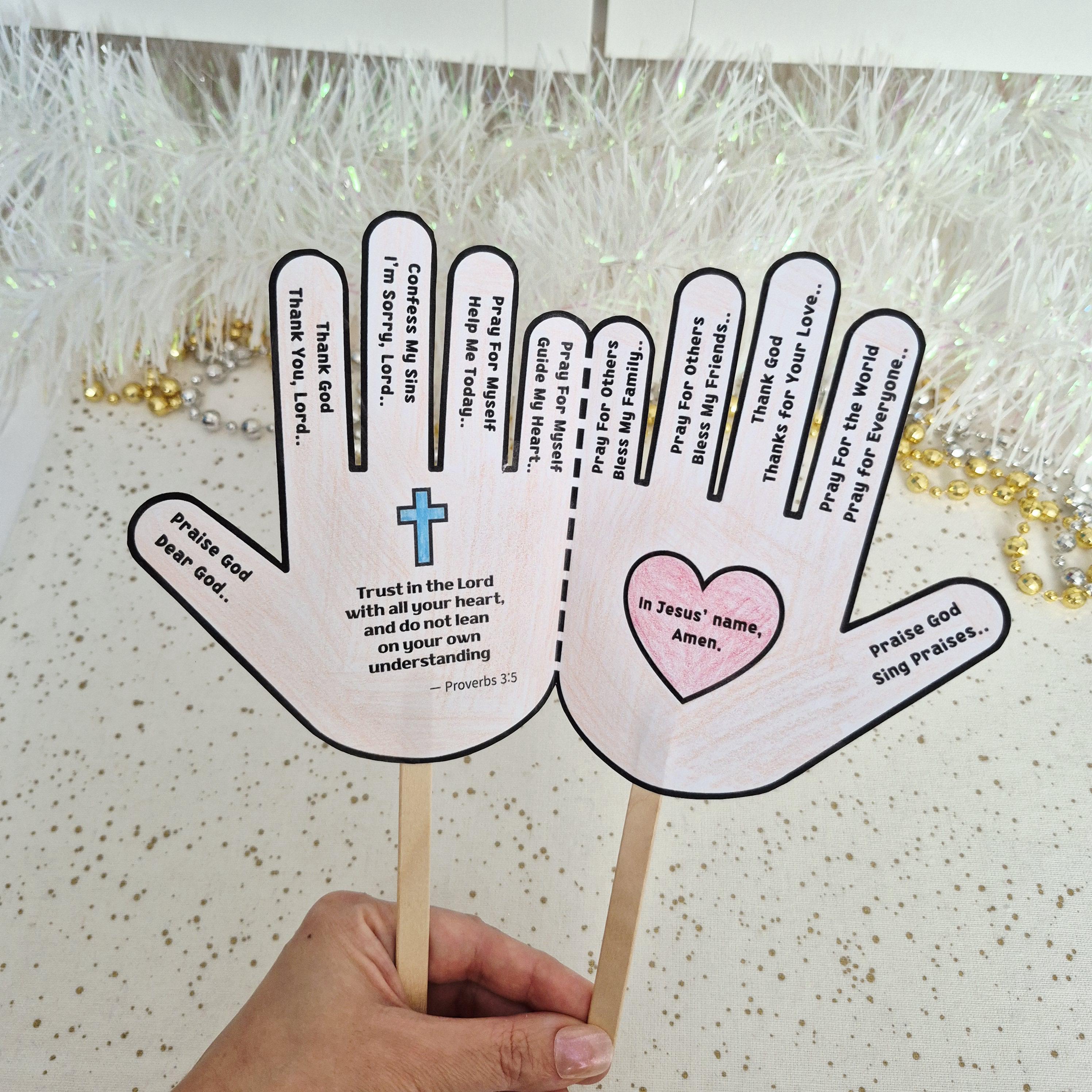 How to Pray Foldable Craft for Kids Sunday School Bible Lesson, Prayer ...